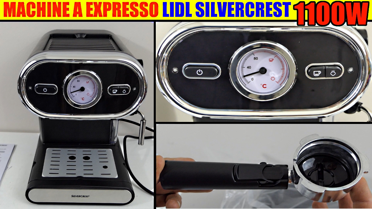 machine à expresso lidl silvercrest sem 1100w